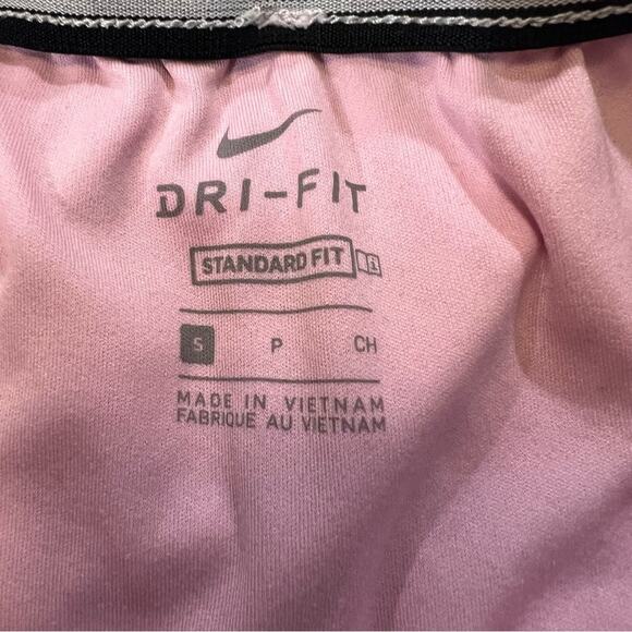 Nike Girls Pink Floral Running Shorts sz S Pink and Black - Picture 4 of 16